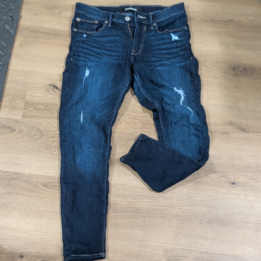 Express Woman's Dark Blue Skinny Jeans